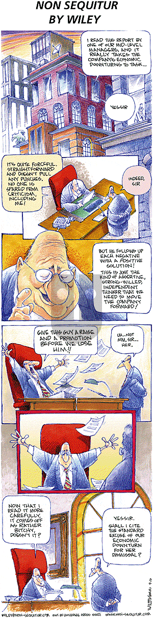 Non Sequitur on Sunday September 16, 2001 Comic Strip