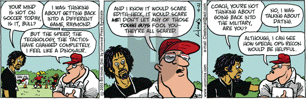 Cleats on Monday April 21, 2003 Comic Strip