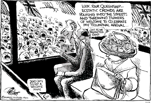 Pat Oliphant on Tuesday November 18, 2003 Comic Strip