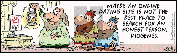 Frank and Ernest on Saturday October 21, 2017 Comic Strip