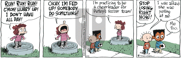 Cul de Sac on Monday April 25, 2011 Comic Strip