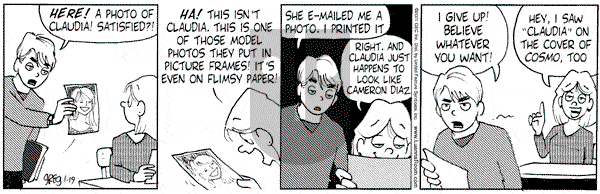 Luann on Friday January 19, 2001 Comic Strip