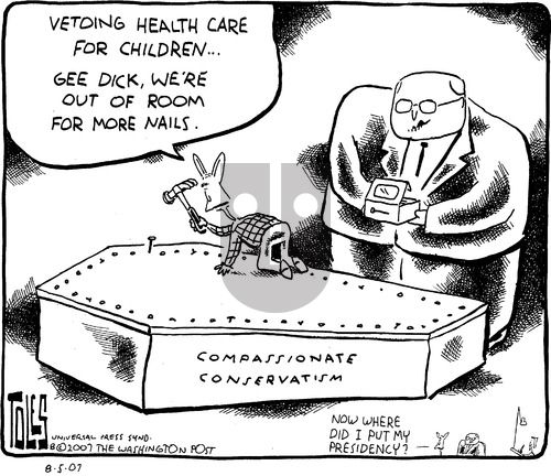 Tom Toles on Sunday August 5, 2007 Comic Strip