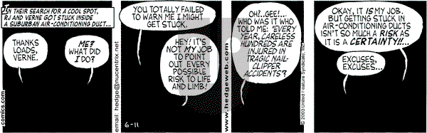 Over the Hedge on Wednesday June 11, 2003 Comic Strip