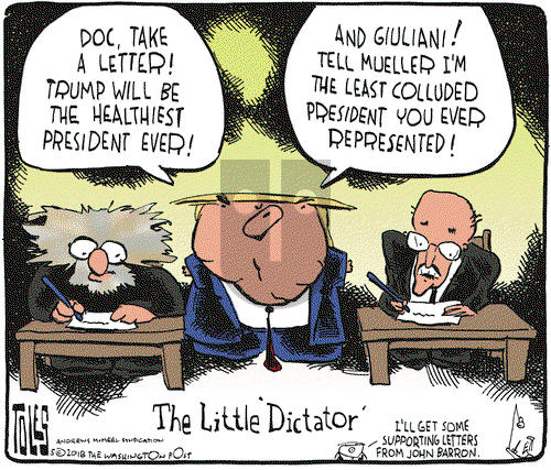 Tom Toles on Thursday May 3, 2018 Comic Strip