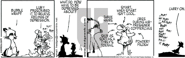 Over the Hedge on Tuesday January 13, 2004 Comic Strip