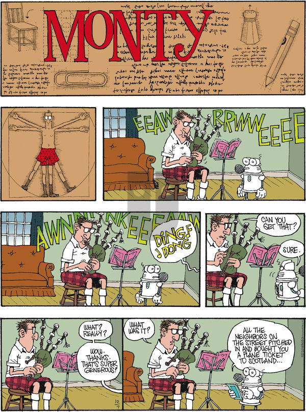 Monty on Sunday October 7, 2018 Comic Strip