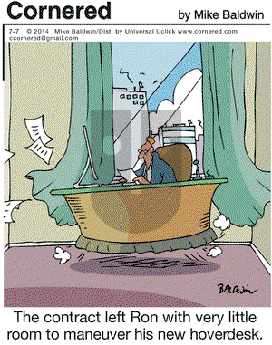 Cornered on Monday July 7, 2014 Comic Strip