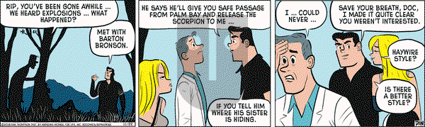 Rip Haywire on Thursday November 22, 2018 Comic Strip