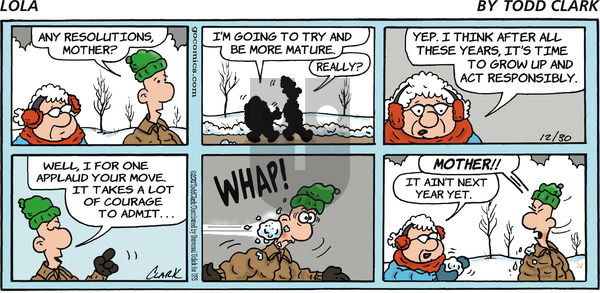 Lola on Sunday December 30, 2012 Comic Strip