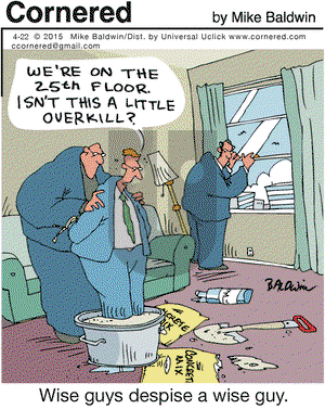 Cornered on Wednesday April 22, 2015 Comic Strip