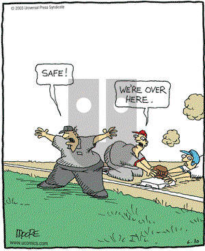 In the Bleachers on Monday June 30, 2003 Comic Strip