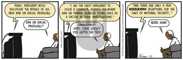 The Boondocks on Wednesday July 2, 2003 Comic Strip