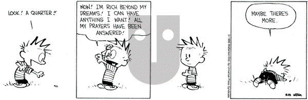 Calvin and Hobbes on Monday August 28, 1995 Comic Strip