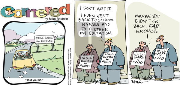 Cornered on Sunday July 15, 2012 Comic Strip
