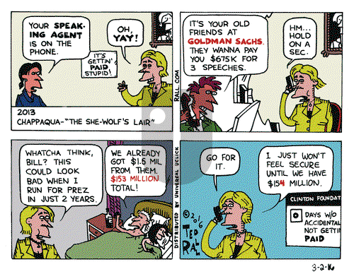 Ted Rall on Wednesday March 2, 2016 Comic Strip