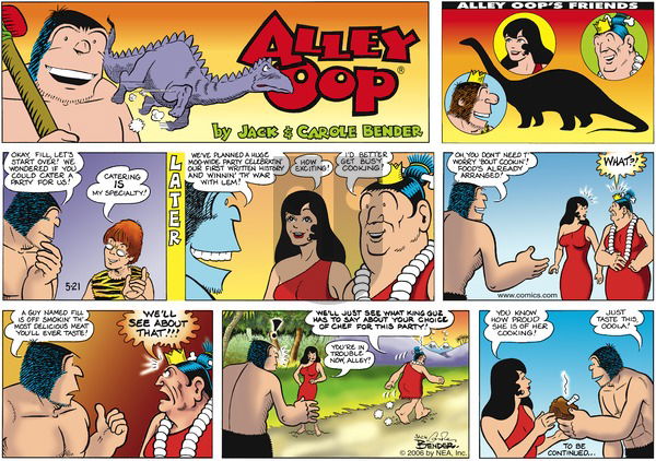 Alley Oop on Sunday May 21, 2006 Comic Strip