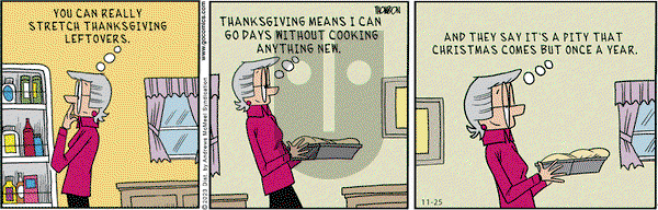 Grand Avenue on Saturday November 25, 2023 Comic Strip