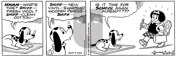 Nancy - Thursday September 9, 1999 Comic Strip