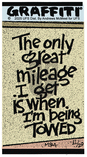 Graffiti on Saturday November 29, 2025 Comic Strip