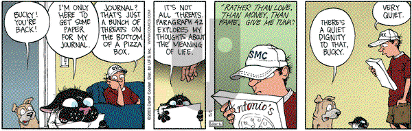 Get Fuzzy on Thursday May 1, 2003 Comic Strip