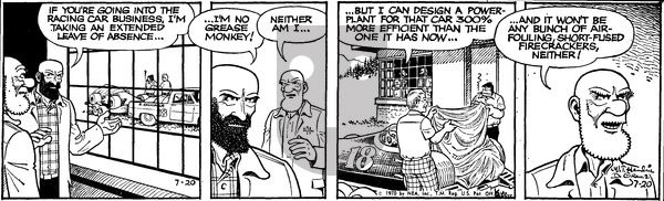 Alley Oop on Monday July 20, 1970 Comic Strip