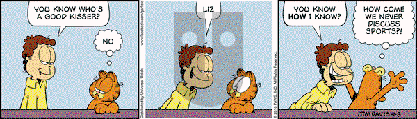 Garfield on Friday April 8, 2016 Comic Strip