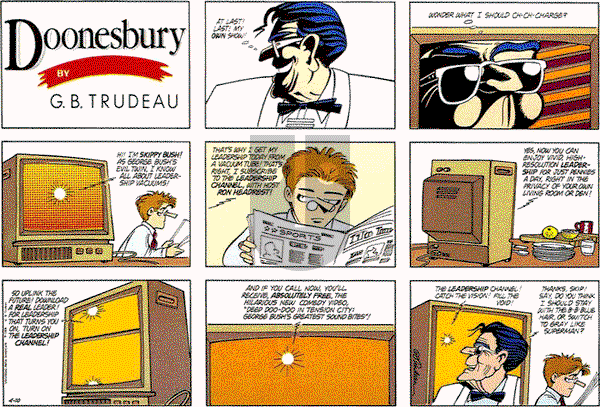 Doonesbury on Sunday April 10, 1988 Comic Strip