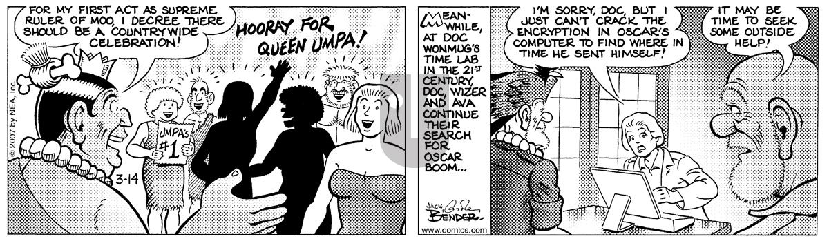 Alley Oop - Wednesday March 14, 2007 Comic Strip