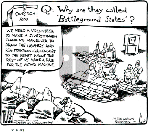 Tom Toles on Wednesday October 27, 2004 Comic Strip