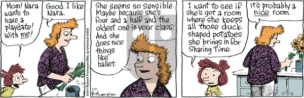 Cul de Sac on Saturday May 21, 2011 Comic Strip