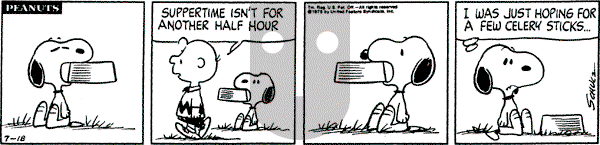 Peanuts - Friday July 18, 1975 Comic Strip