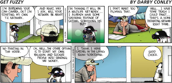 Get Fuzzy - Sunday January 4, 2004 Comic Strip