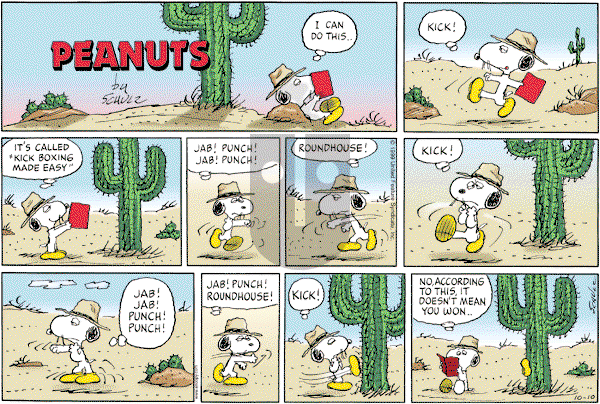 Peanuts - Sunday October 10, 1999 Comic Strip