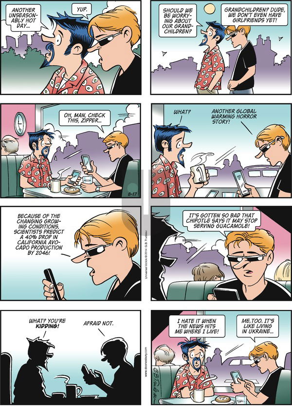 Doonesbury - Sunday August 17, 2014 Comic Strip