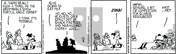 Over the Hedge on Wednesday December 8, 1999 Comic Strip