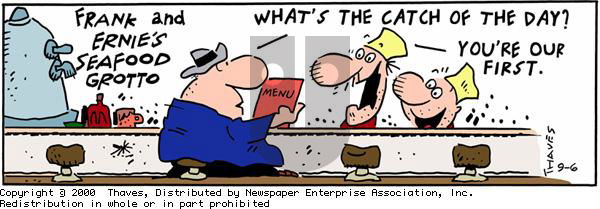 Frank and Ernest - Wednesday September 6, 2000 Comic Strip