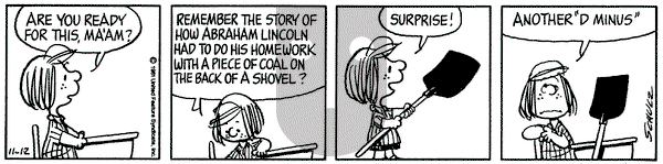 Peanuts on Thursday November 12, 1981 Comic Strip