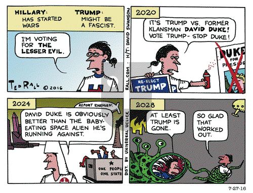 Ted Rall on Wednesday July 27, 2016 Comic Strip