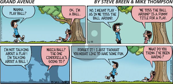 Grand Avenue on Sunday June 14, 2015 Comic Strip