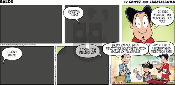 Baldo on Sunday November 13, 2016 Comic Strip