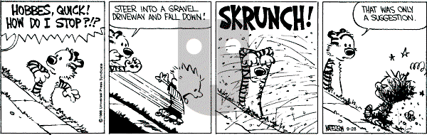 Calvin and Hobbes - Saturday September 28, 1991 Comic Strip