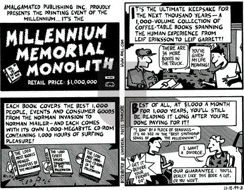 Ted Rall on Monday November 22, 1999 Comic Strip