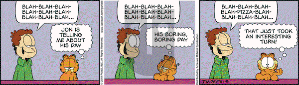 Garfield - Tuesday January 8, 2019 Comic Strip