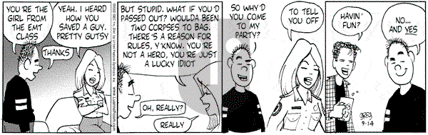 Luann on Saturday September 14, 2002 Comic Strip