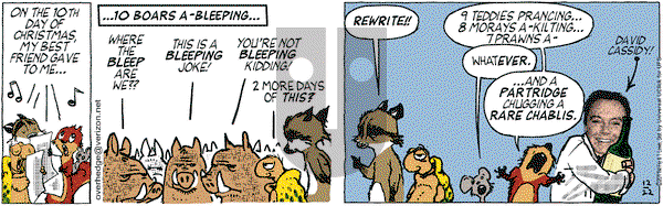Over the Hedge on Thursday December 22, 2011 Comic Strip