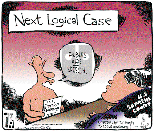 Tom Toles on Monday October 9, 2017 Comic Strip