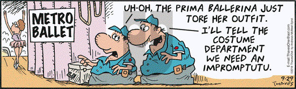 Frank and Ernest on Saturday September 29, 2018 Comic Strip