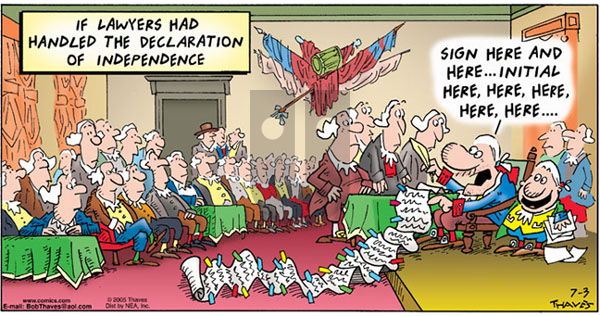 Frank and Ernest on Sunday July 3, 2005 Comic Strip