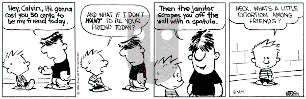 Calvin and Hobbes on Monday June 24, 1991 Comic Strip